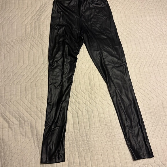 ASOS Black Faux Leather Leggings - Picture 3 of 4
